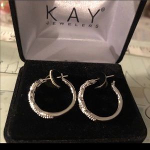 Diamond💎 infinity ♾hoop earring from Kay jewelers